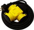 25meter Scyve Skjøtekabelsett 1-fase 230V 16A / 2,5mm2 treveis uttak
