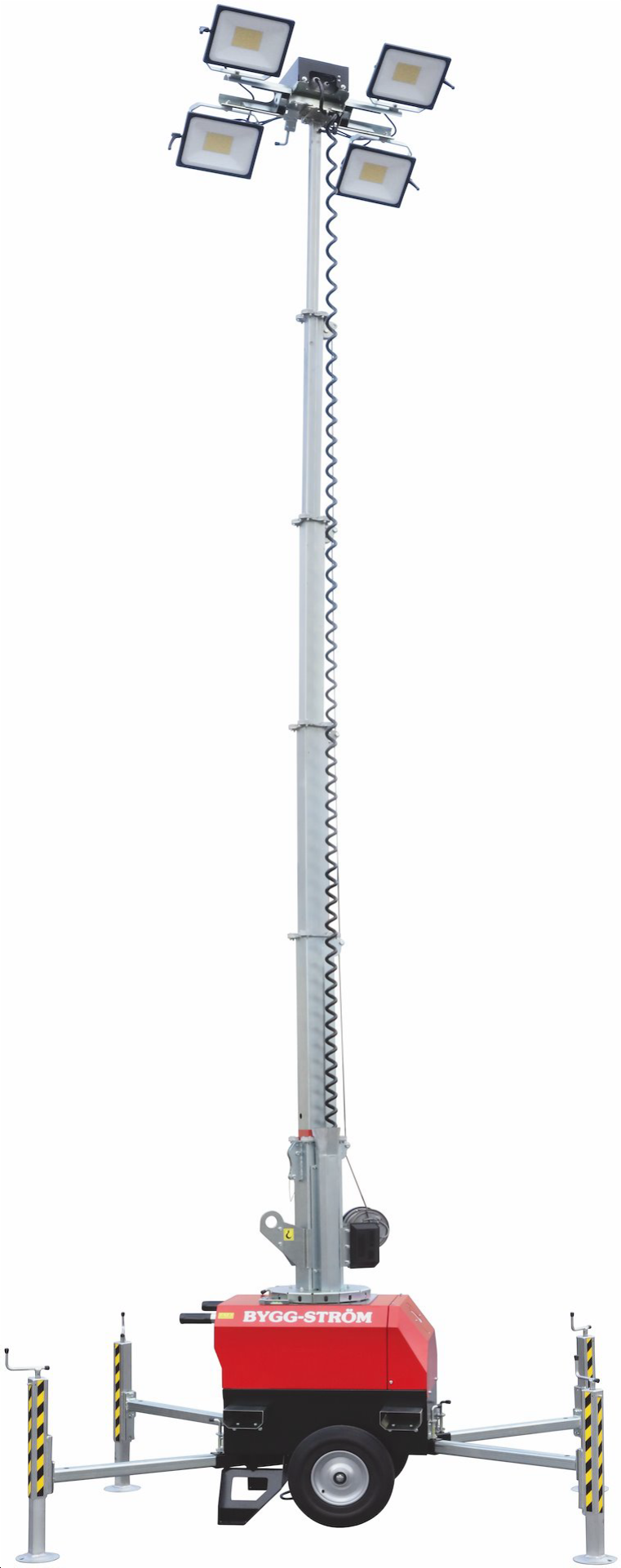 BELYSNINGSMAST / 7M / IP66 / M. ASTROUR / 4000K / 4X200W / 125.200 lm